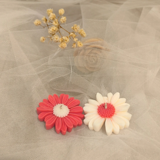 Marguerite rose/ rouge + personnalisation